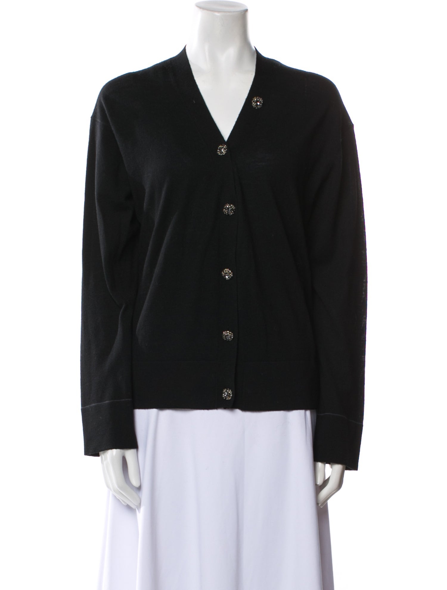 St. John Wool V-Neck Sweater