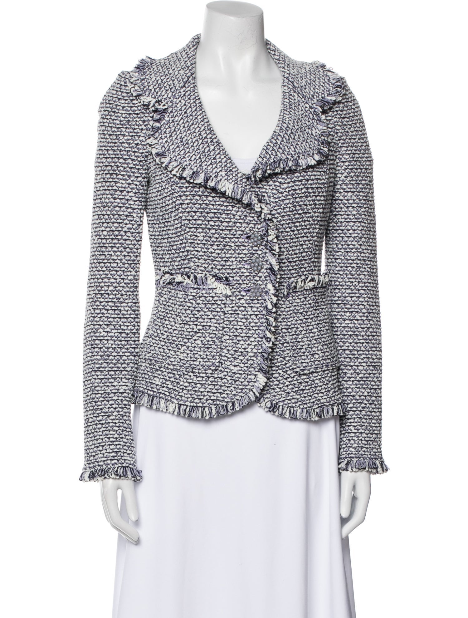 St. John Tweed Pattern Evening Jacket