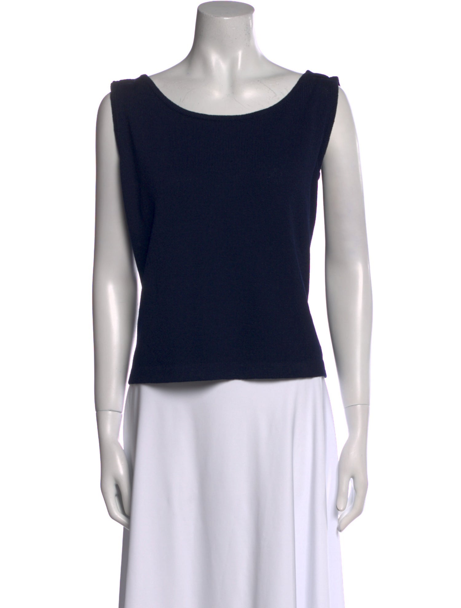 St. John Wool Scoop Neck Top