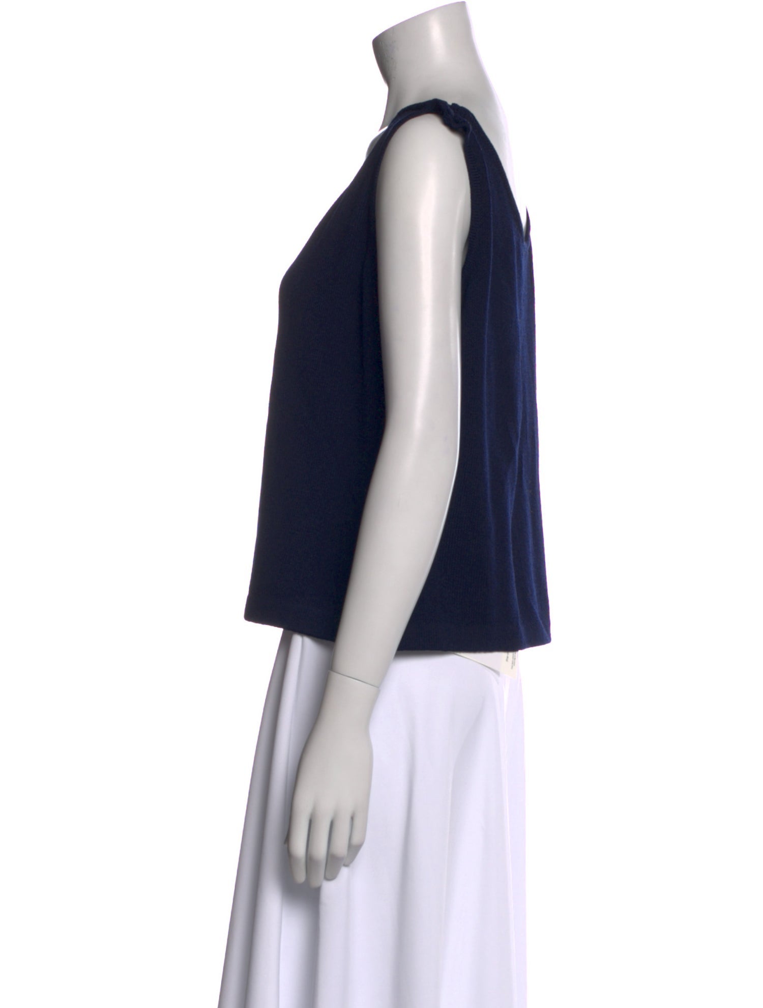 St. John Wool Scoop Neck Top