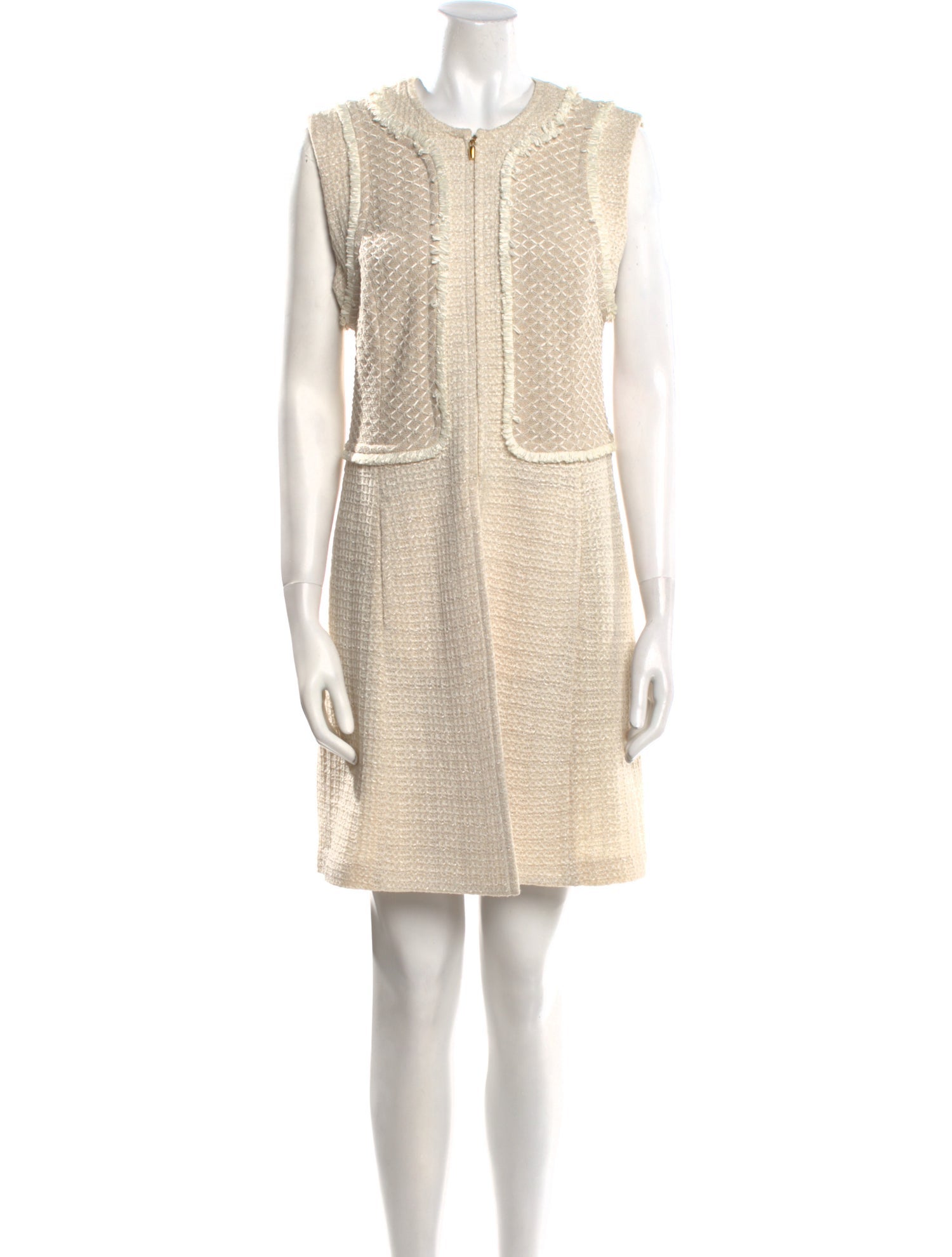 St. John Crew Neck Mini Dress