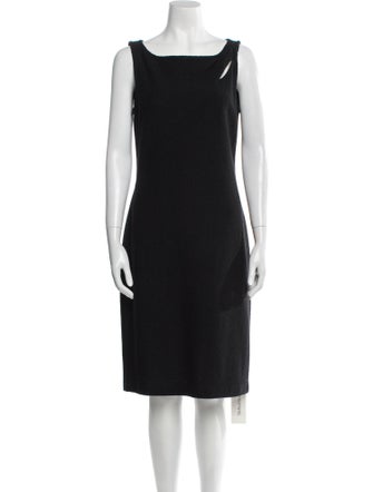 St. John Wool Knee-Length Dress