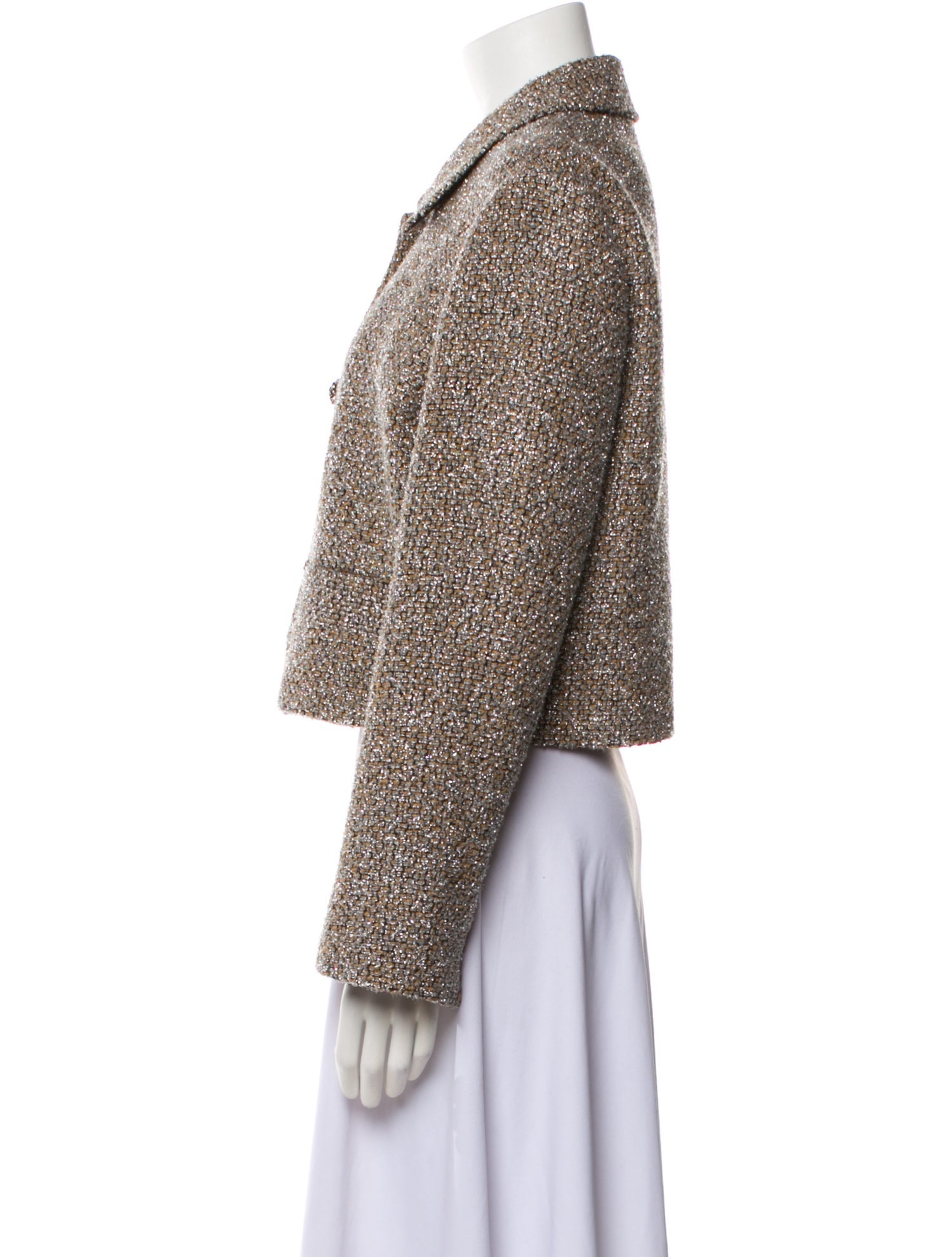 St. John Tweed Pattern Evening Jacket