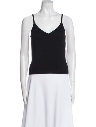 St. John V-Neck Sleeveless Top