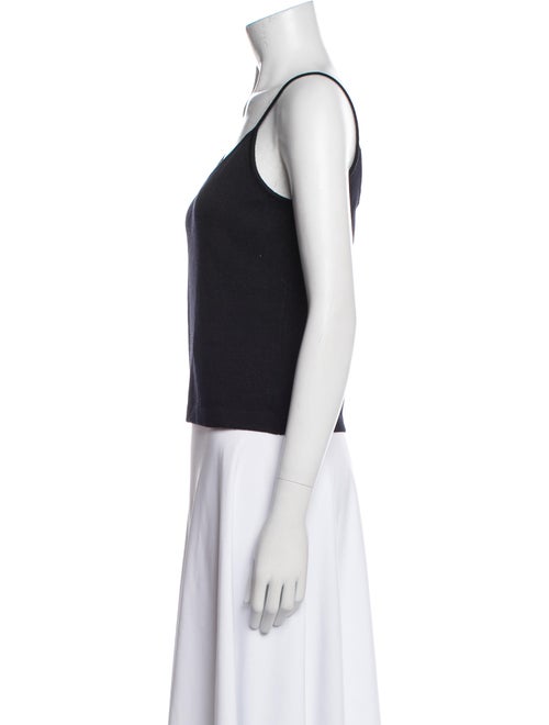 St. John V-Neck Sleeveless Top