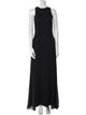 St. John Evening Crew Neck Long Dress