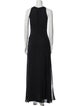 St. John Evening Crew Neck Long Dress