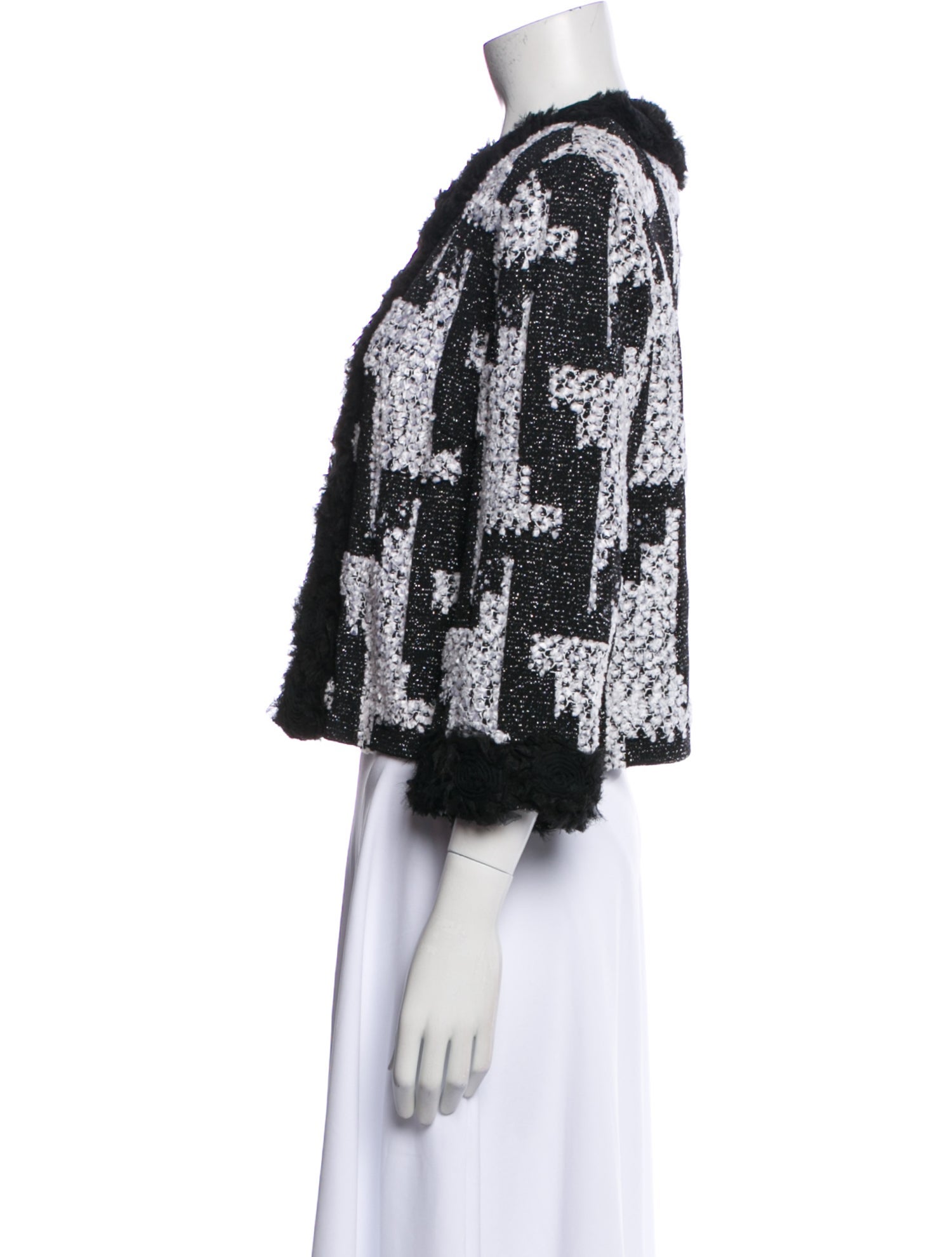 St. John Tweed Pattern Evening Jacket