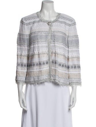 St. John Couture Tweed Pattern Jacket