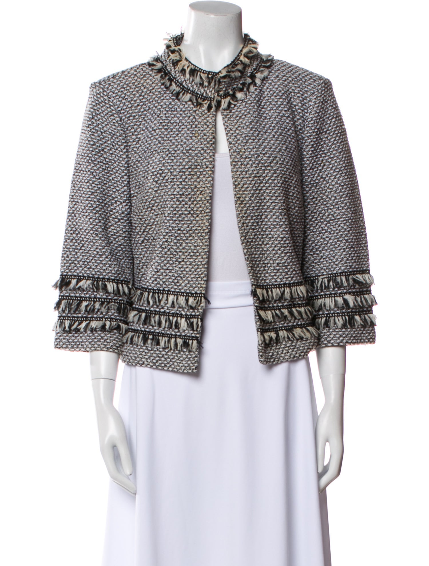 St. John Wool Tweed Pattern Jacket