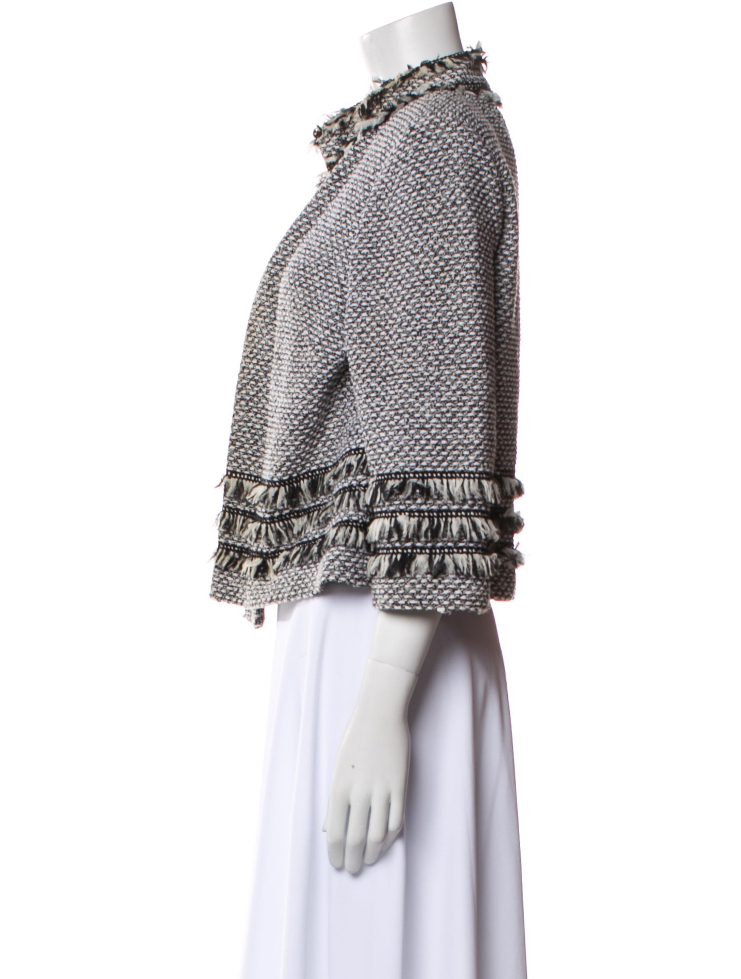 St. John Wool Tweed Pattern Jacket