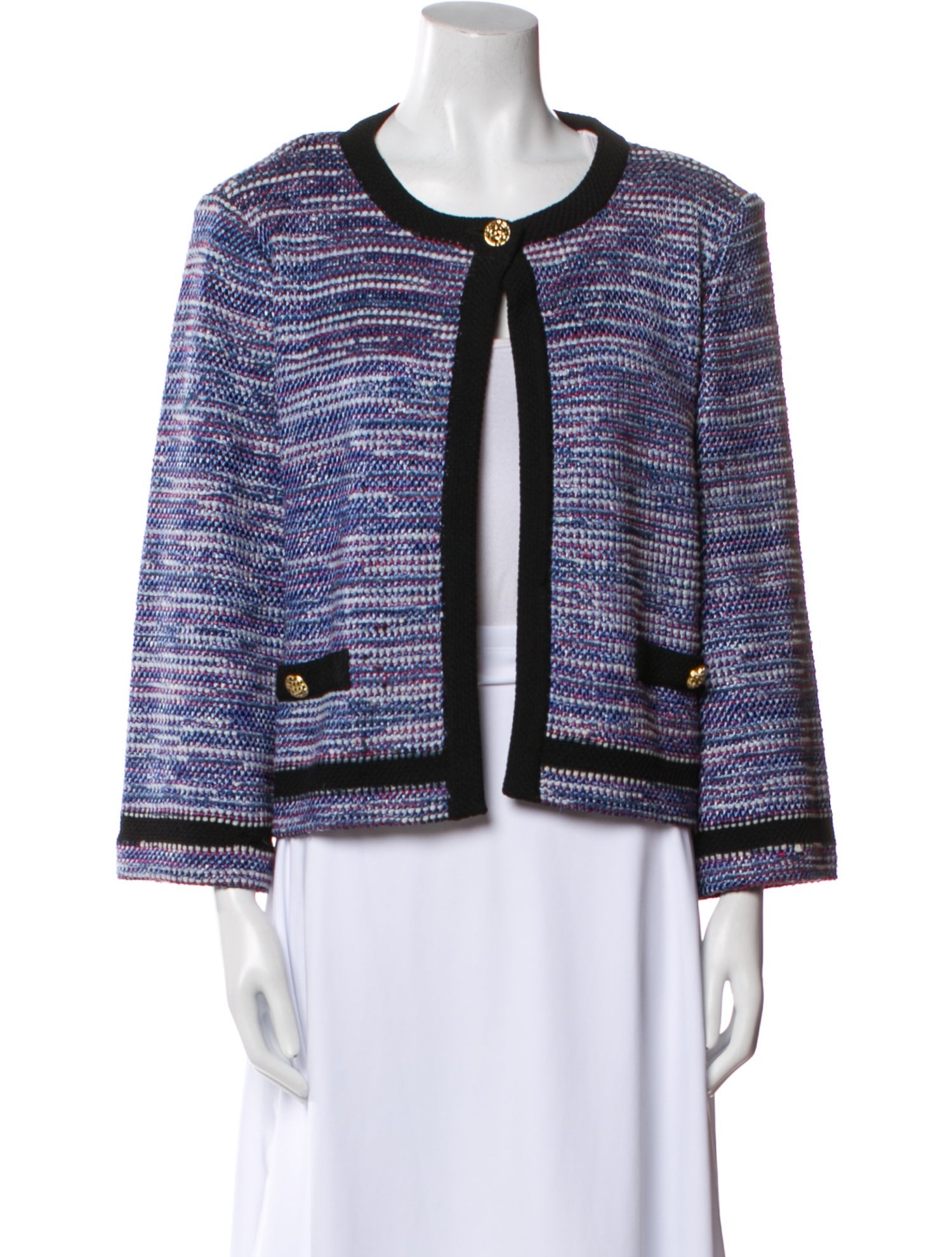 St. John Tweed Pattern Evening Jacket