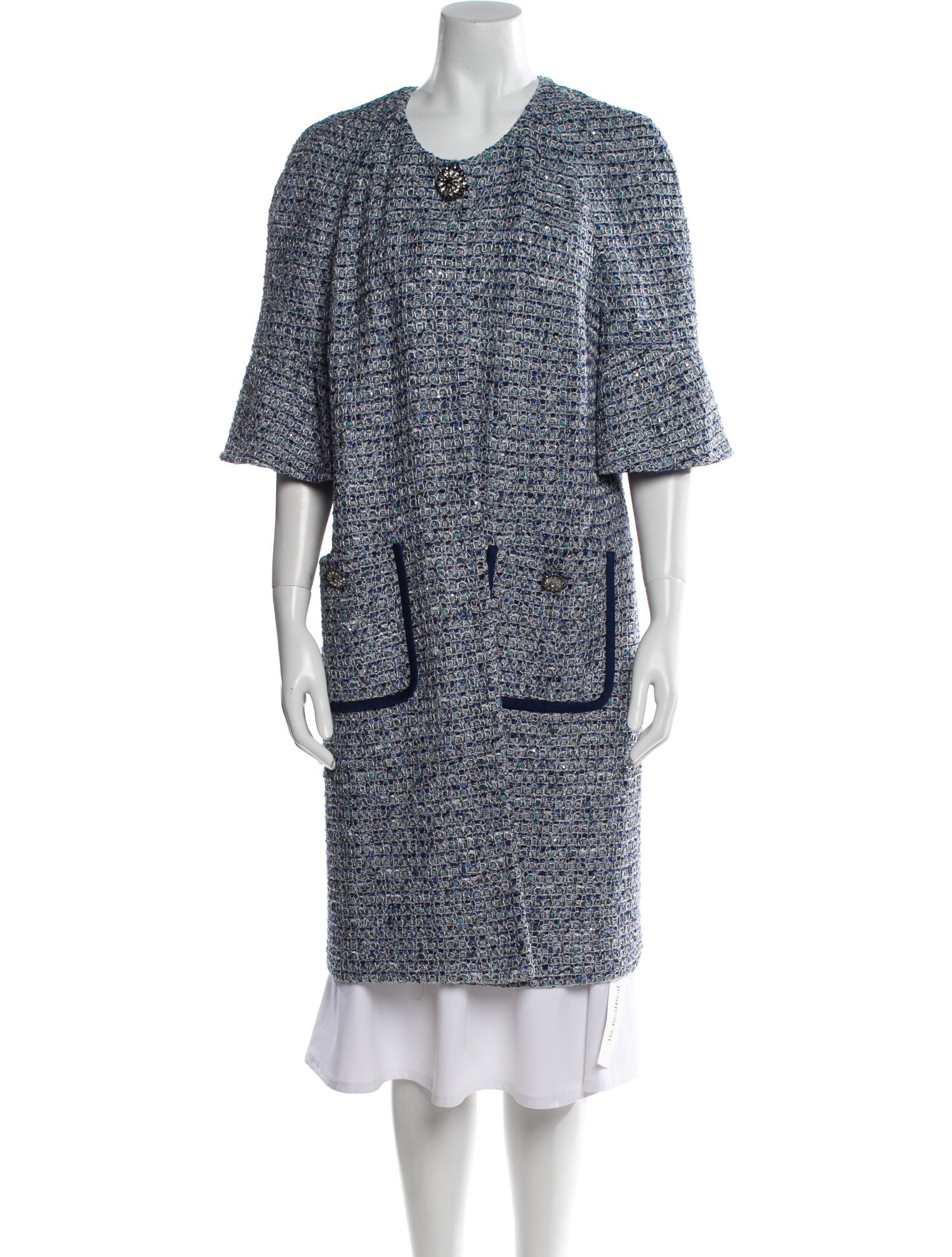 St. John Tweed Pattern Evening Jacket