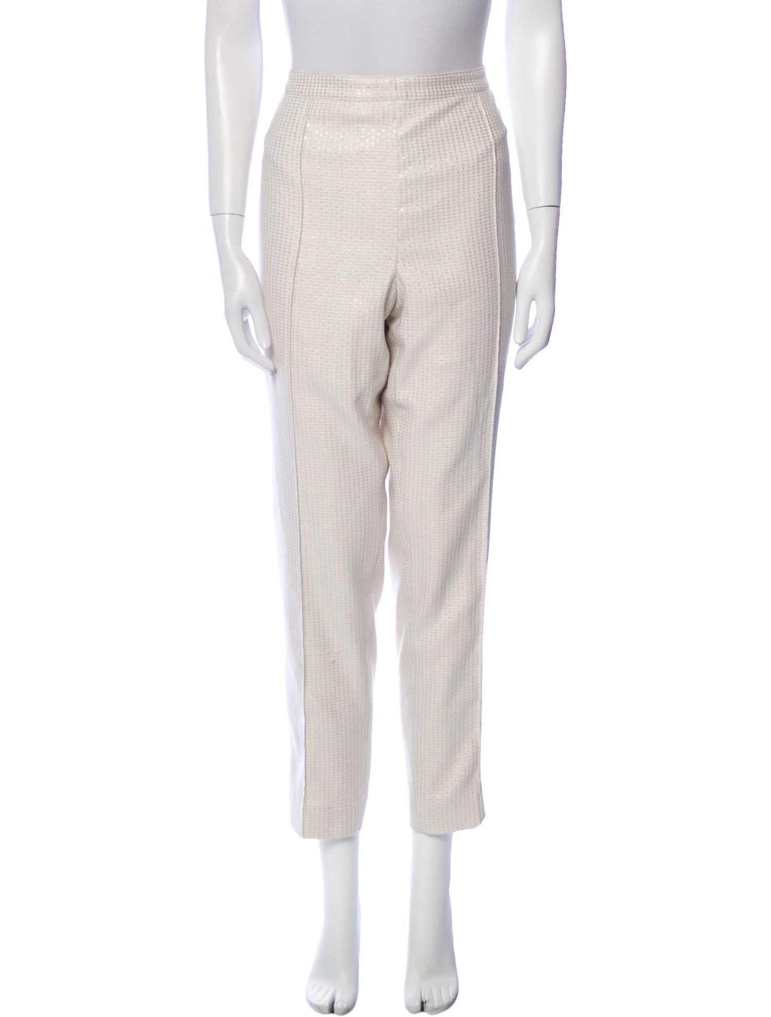 St. John Striped Straight Leg Pants