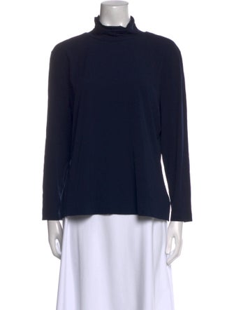 St. John Mock Neck Long Sleeve Sweatshirt