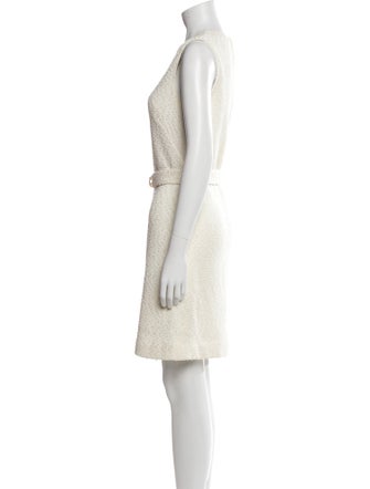 St. John Crew Neck Mini Dress