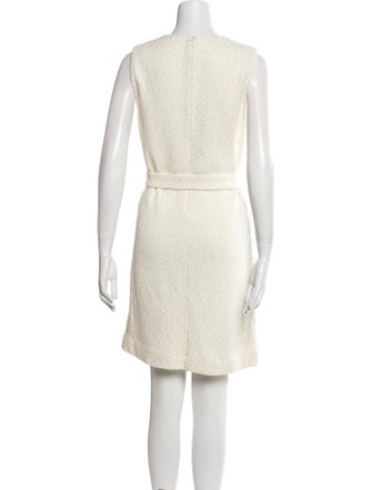 St. John Crew Neck Mini Dress