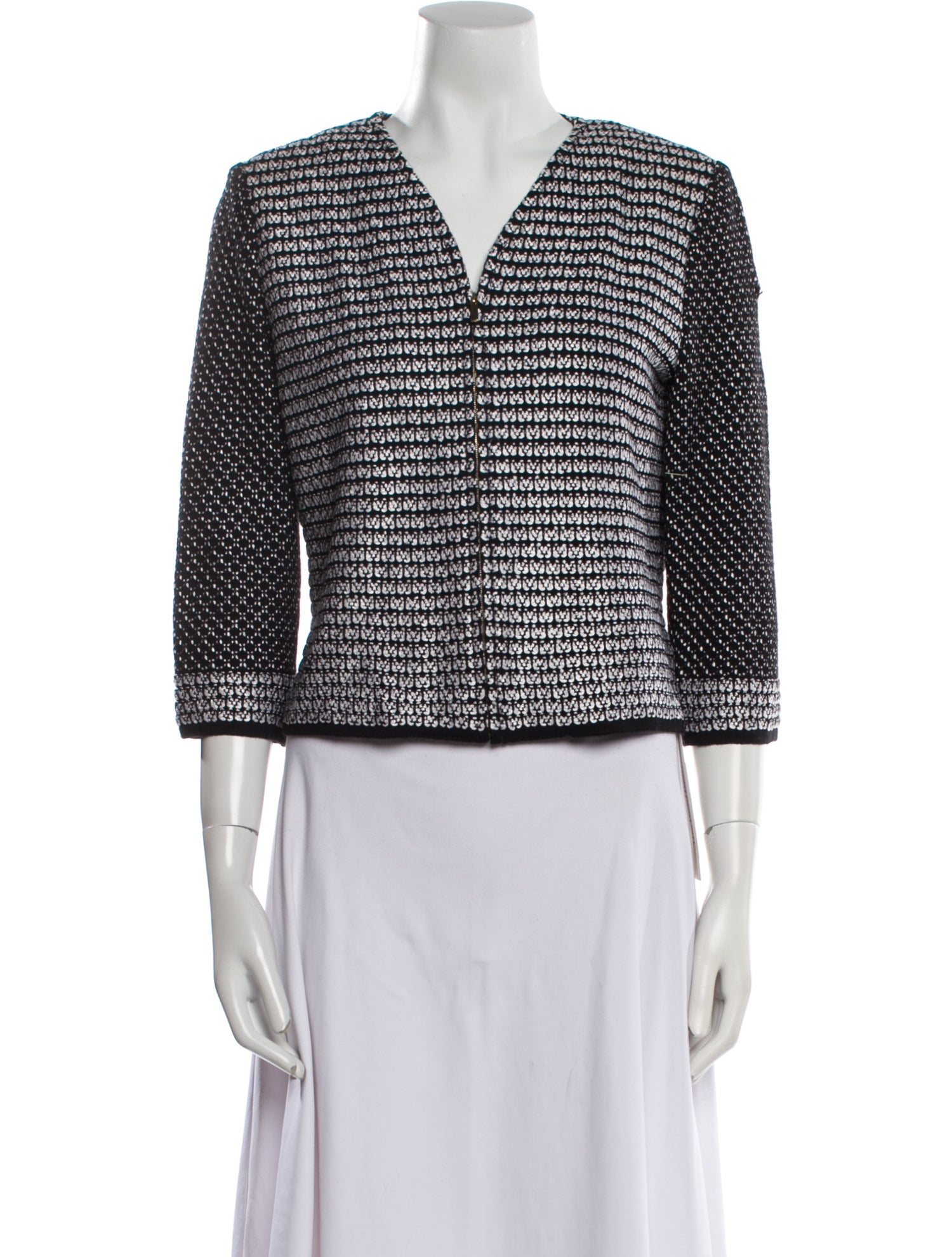 St. John Wool Printed Evening Jacket w/ Tags