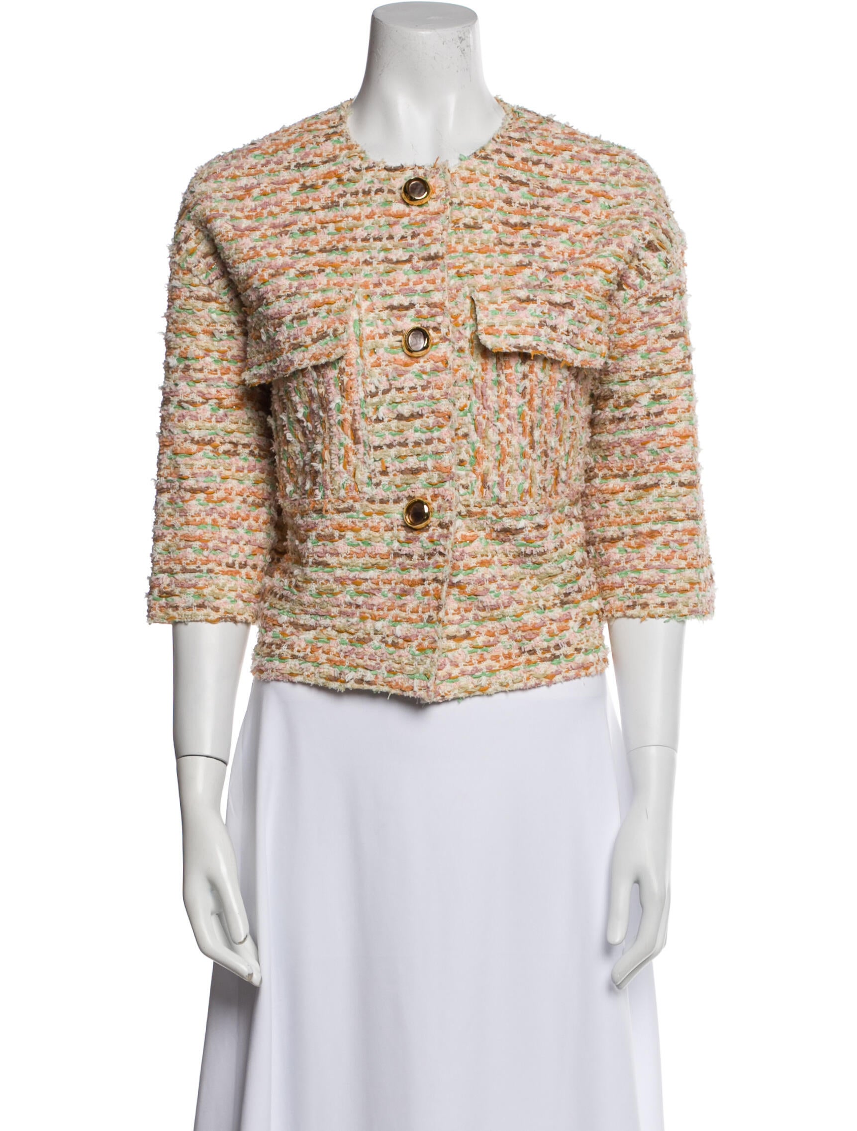 St. John Wool Tweed Pattern Evening Jacket