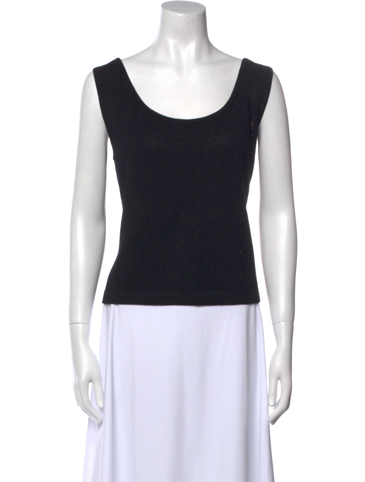 St. John Wool Scoop Neck Top