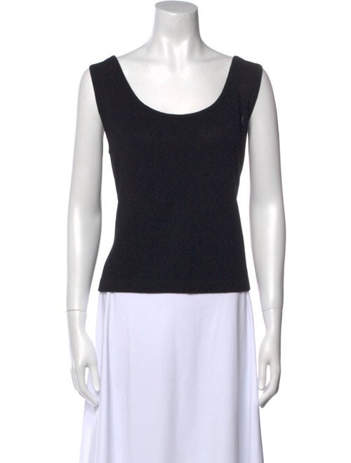 St. John Wool Scoop Neck Top
