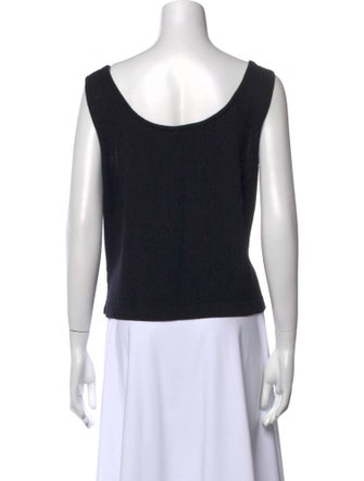 St. John Wool Scoop Neck Top