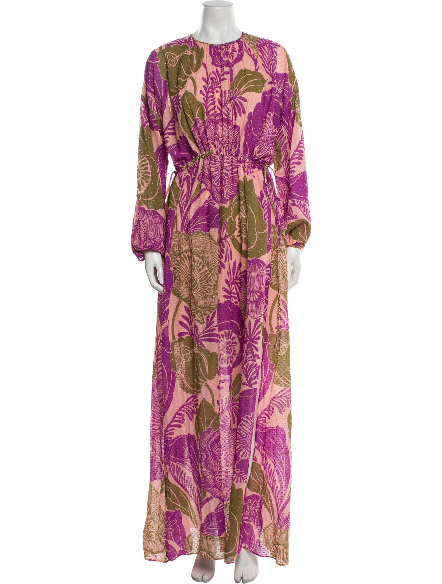 St. John Printed Long Dress w/ Tags