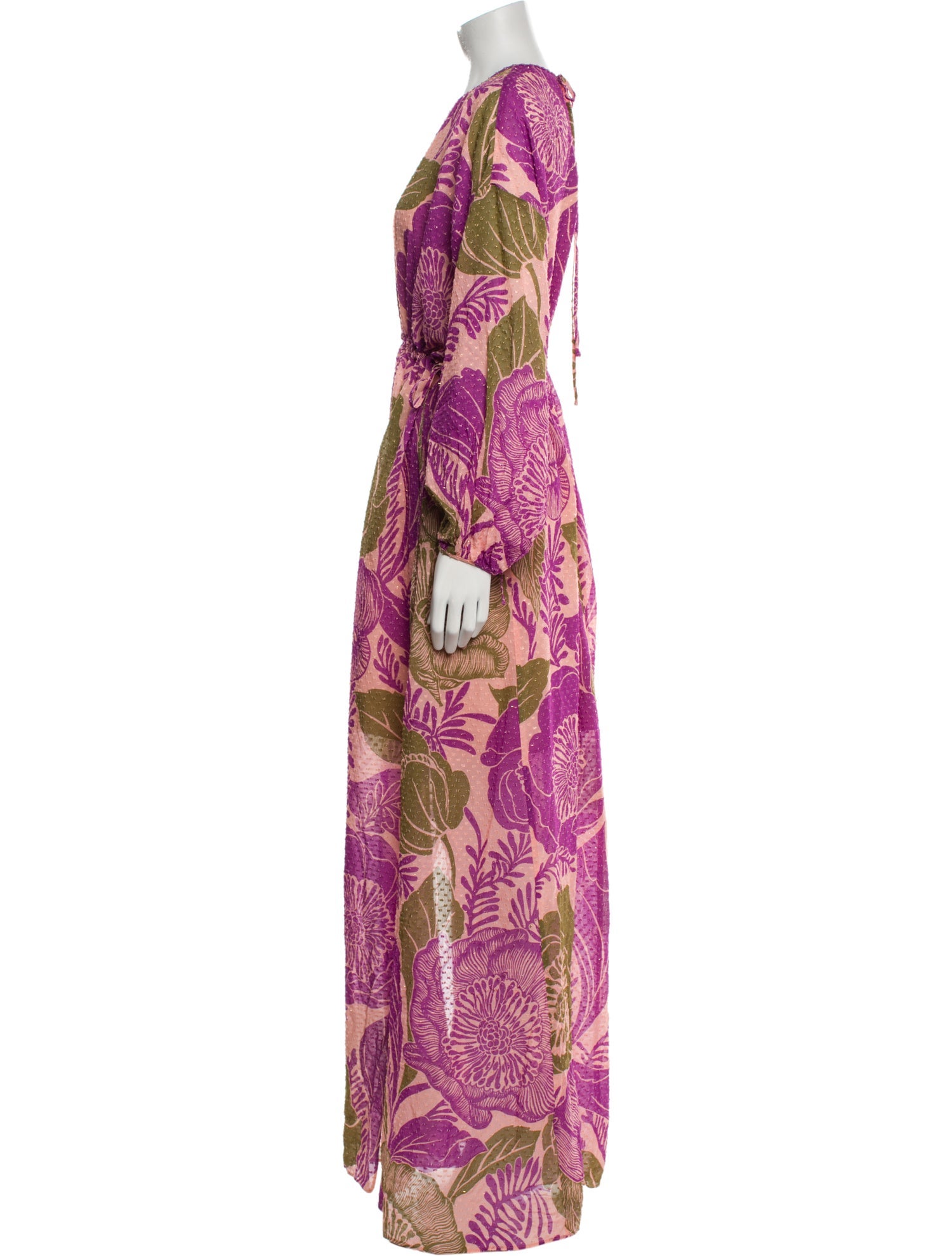St. John Printed Long Dress w/ Tags