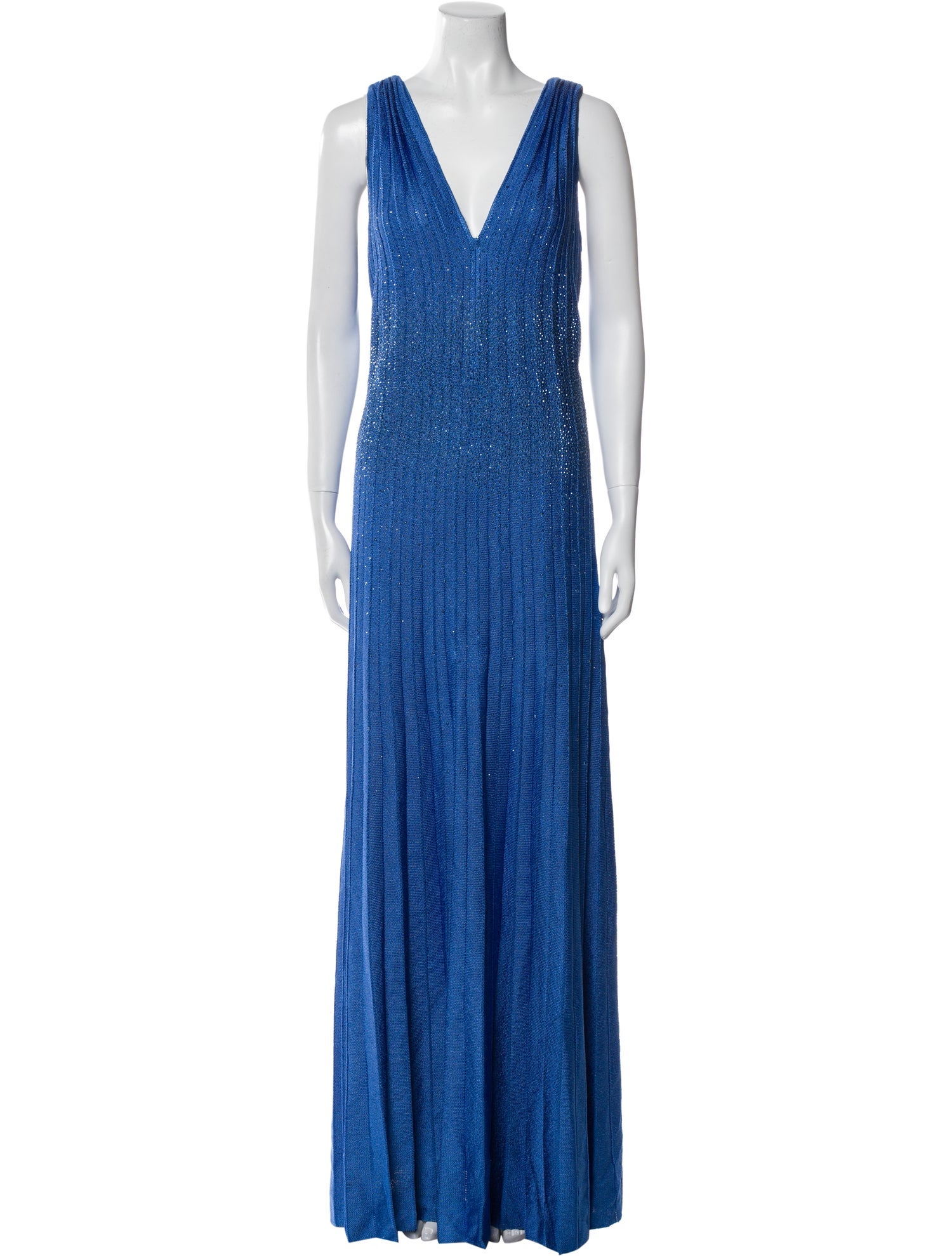 St. John V-Neck Long Dress w/ Tags