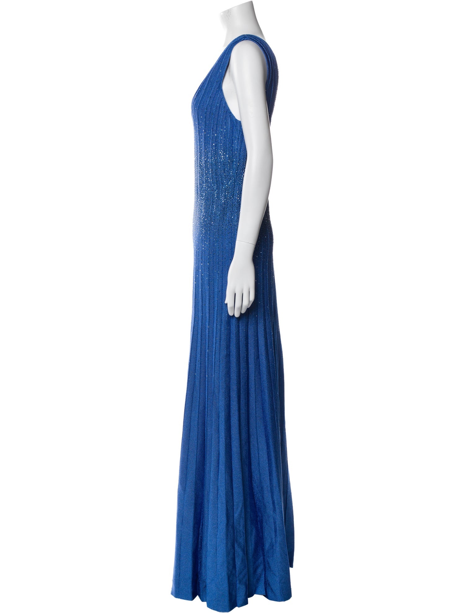 St. John V-Neck Long Dress w/ Tags