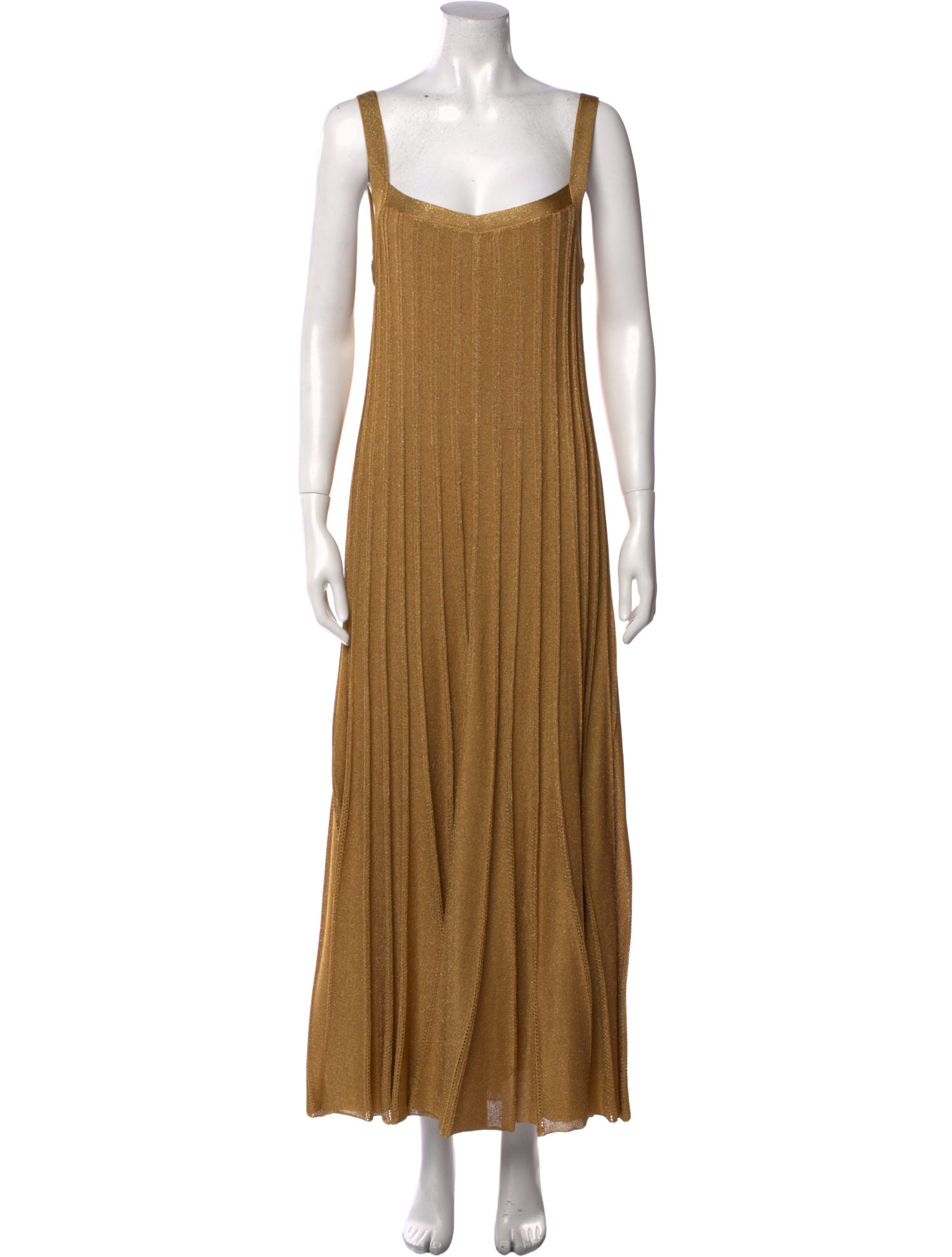 St. John Square Neckline Long Dress