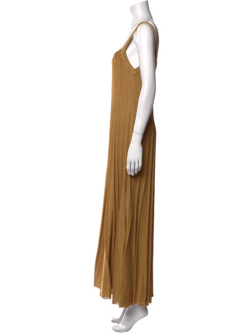 St. John Square Neckline Long Dress