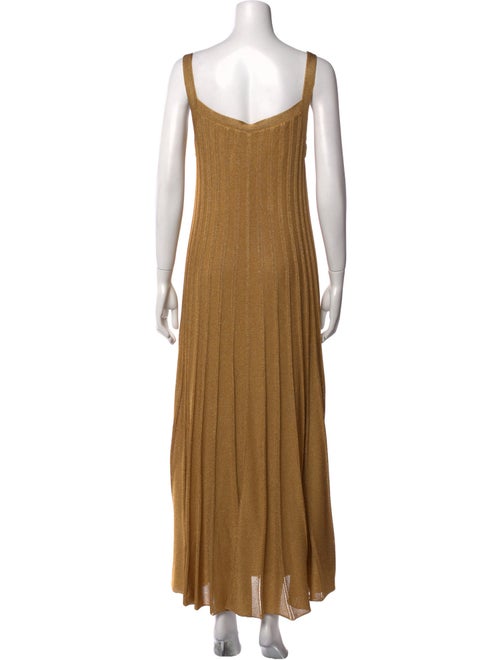 St. John Square Neckline Long Dress