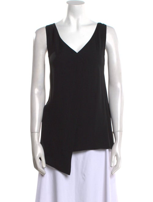 St. John Silk V-Neck Top