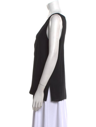 St. John Silk V-Neck Top
