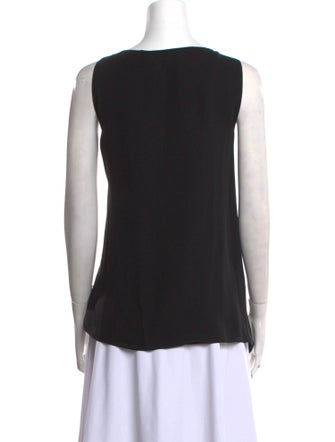 St. John Silk V-Neck Top