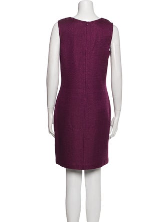 St. John Scoop Neck Mini Dress