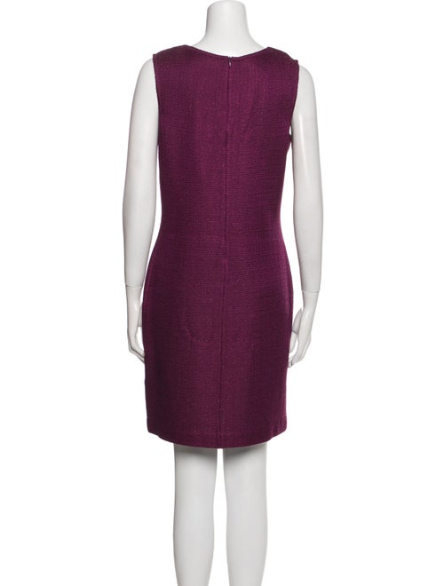 St. John Scoop Neck Mini Dress