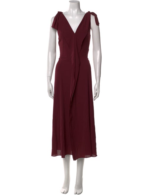 St. John V-Neck Long Dress