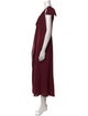 St. John V-Neck Long Dress