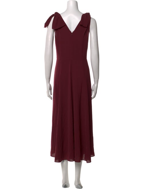 St. John V-Neck Long Dress