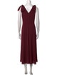 St. John V-Neck Long Dress