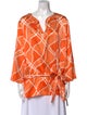 St. John Silk Printed Tunic