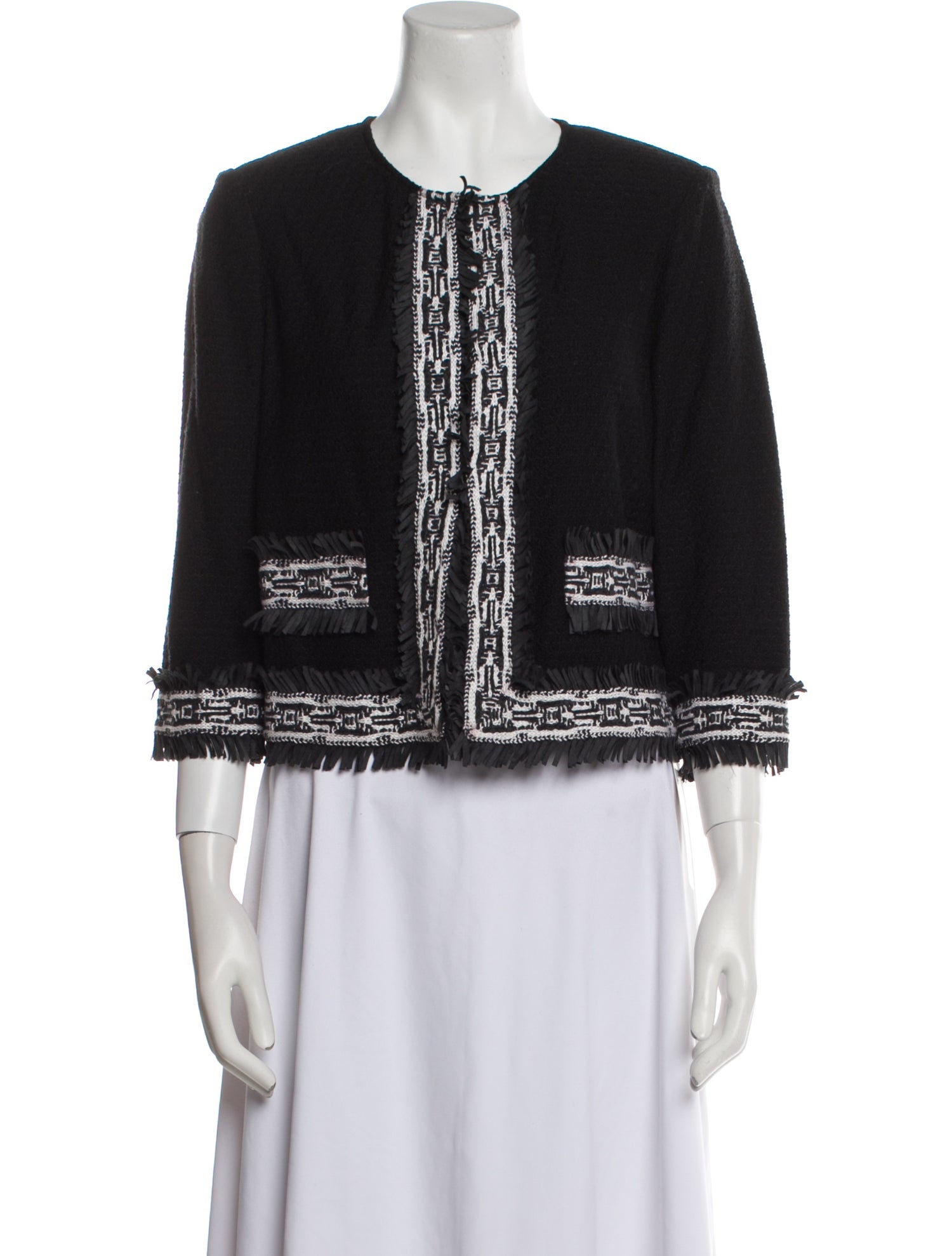 St. John Tweed Pattern Jacket