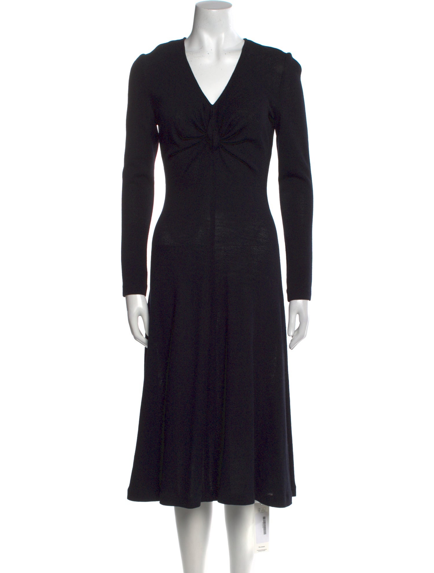 St. John Collection V-Neck Midi Length Dress