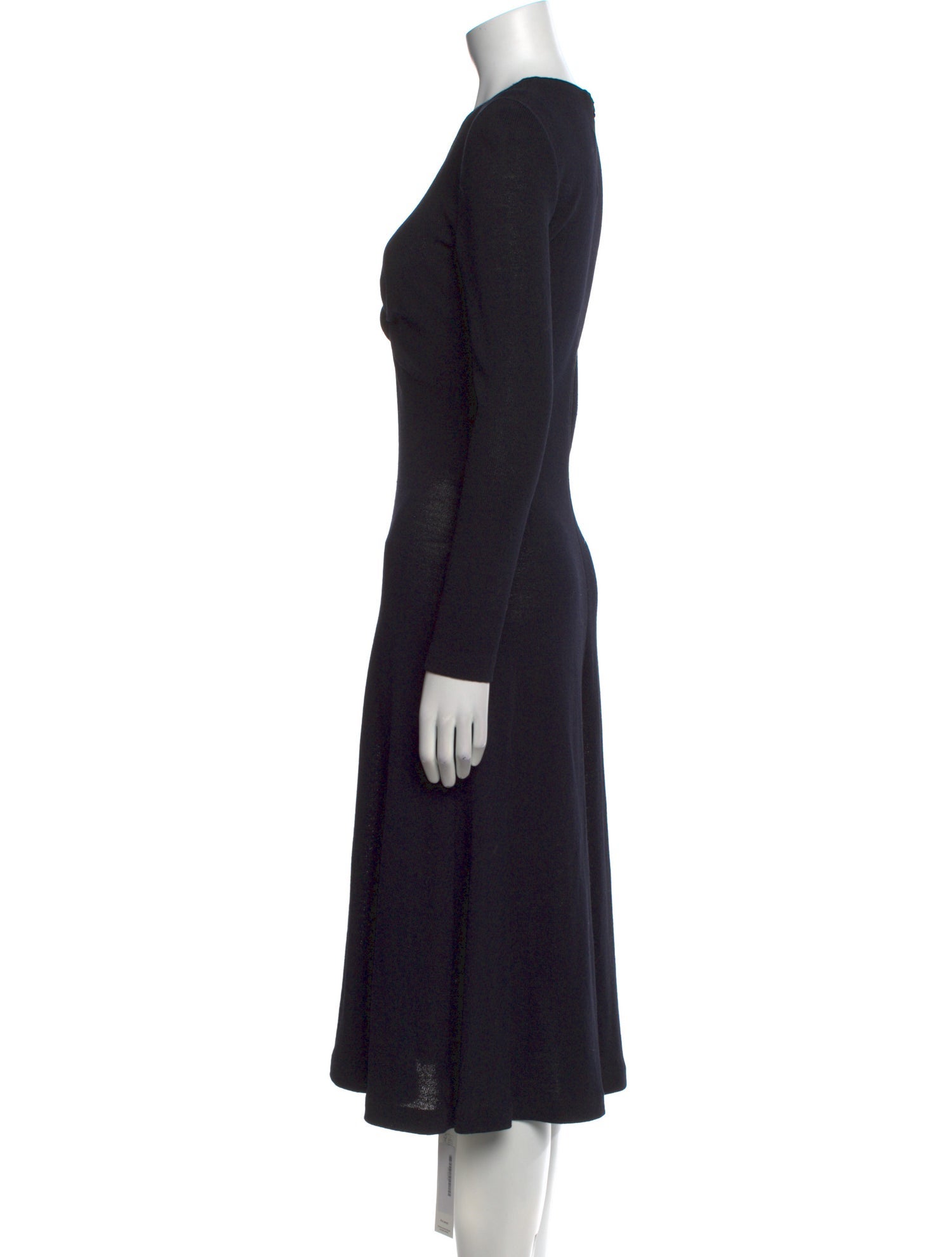 St. John Collection V-Neck Midi Length Dress