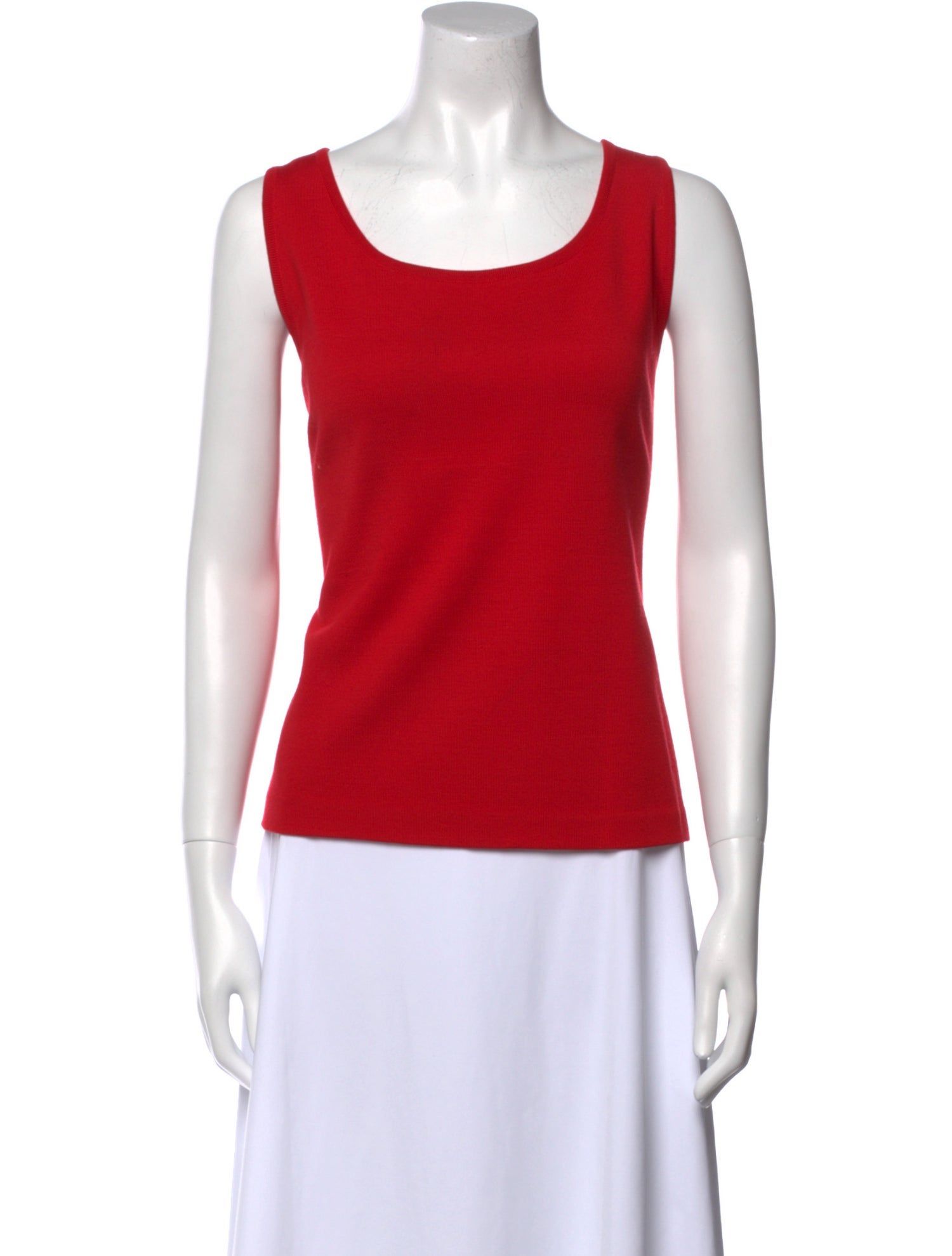 St. John Wool Scoop Neck Top
