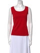 St. John Wool Scoop Neck Top