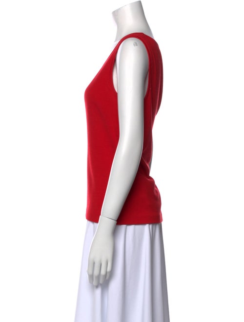 St. John Wool Scoop Neck Top