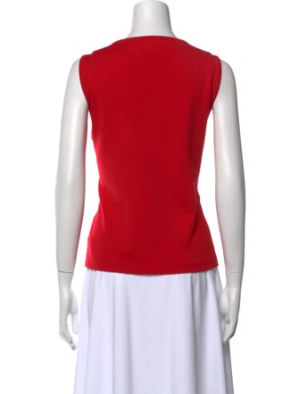 St. John Wool Scoop Neck Top